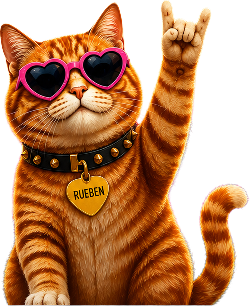 Rueben the hype cat